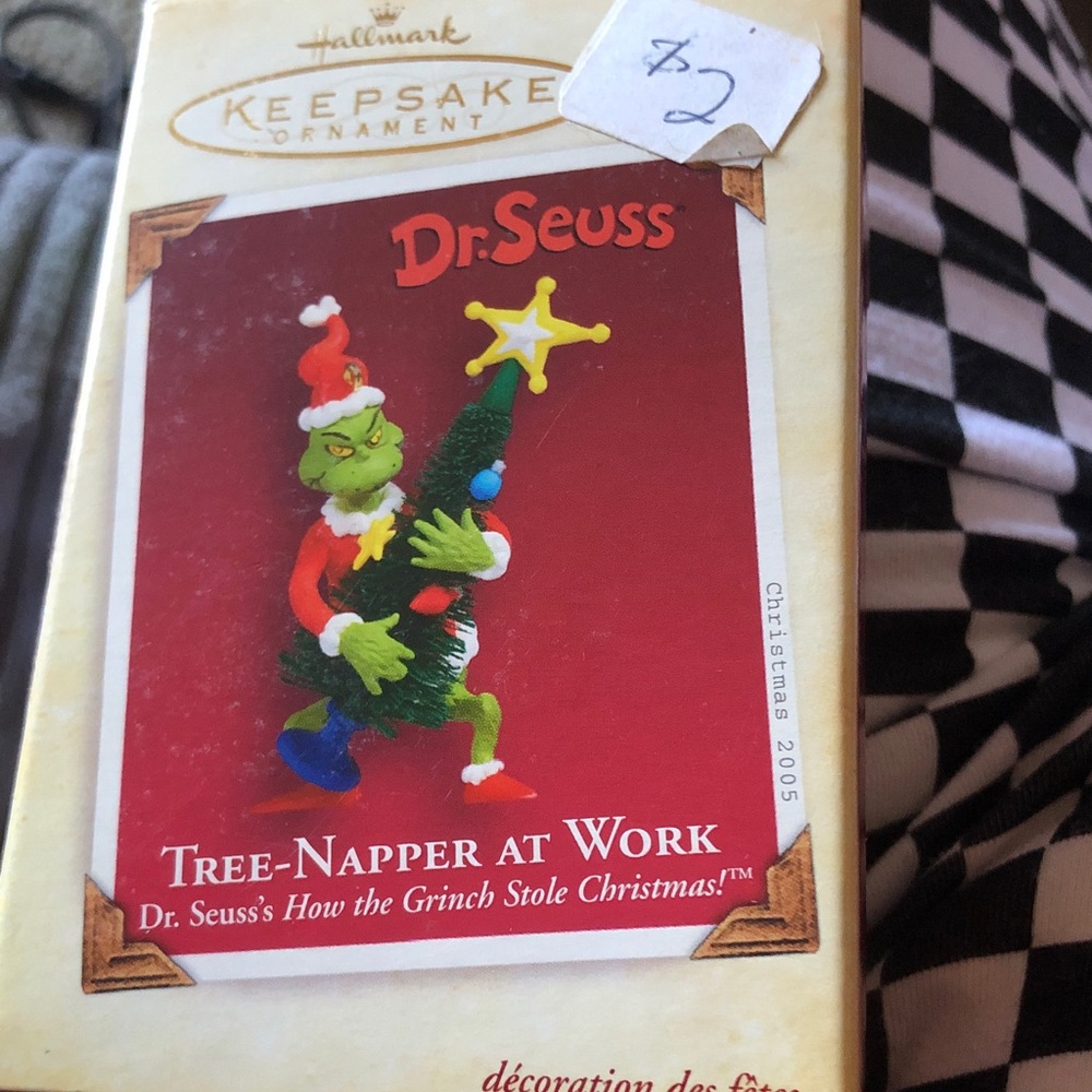 Hallmark Dr. Seuss Grinch Ornament in Green, Red, White